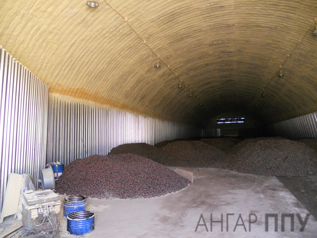 Временное хранение картофеля в хранилище на 3000 тонн